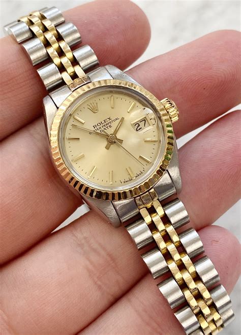 vintage 18kt and stainless steel rolex watch|Rolex Datejust 26mm 18K Yellow Gold Steel .